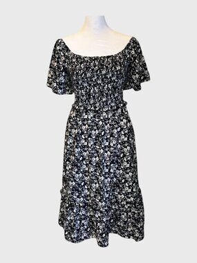 GRACE KARIN Women's Off Shoulder Ruffle Midi Dress